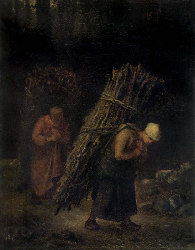 Jean Francois Millet Peasant Women Carrying Firewood oil painting picture